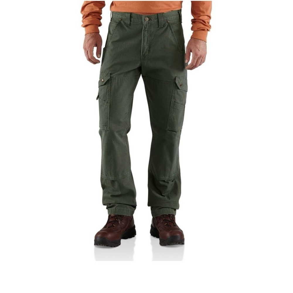 38x34 Carhartt B342 - Cotton Ripstop Relaxed Fit Cargo Pant Moss green